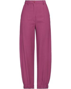 DEPENDANCE Pants Viscose, Polyester - Purple