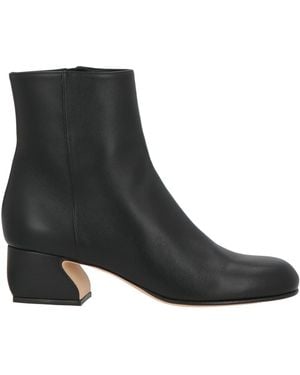 Sergio Rossi Ankle Boots Leather - Black