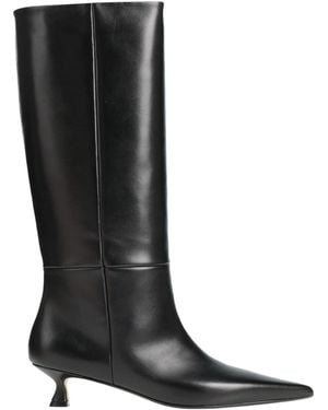Anna F. Boot Leather - Black