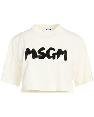 MSGM T-Shirts - Natural