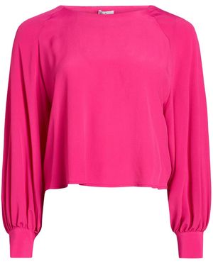 Rebel Queen Top Acetate, Silk - Pink
