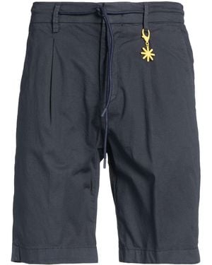 Manuel Ritz Midnight Shorts & Bermuda Shorts Cotton, Elastane - Blue