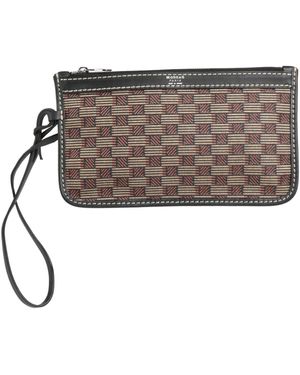 Moreau Paris Khaki Handbag Leather, Textile Fibers - Gray