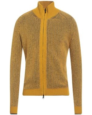 Alpha Studio Cardigan Merino Wool, Alpaca Wool, Recycled Polyacrylic, Polyamide - Yellow