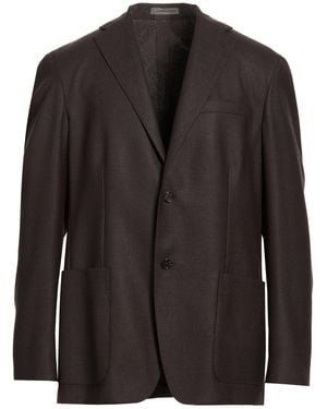 Corneliani Blazer Virgin Wool, Silk - Black