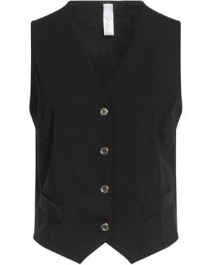 Brebis Noir Tailored Vest Viscose, Polyamide, Elastane - Black