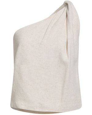 AME ANTWERP Top Rayon, Linen - White