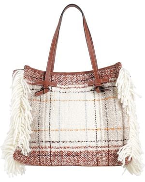 Gianni Chiarini Handbag Textile Fibres, Leather - Natural