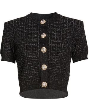 Balmain Strickjacke - Schwarz