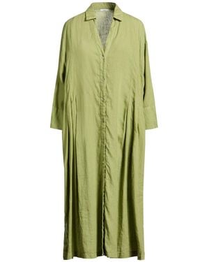 Peserico Easy Midi Dress Linen - Green