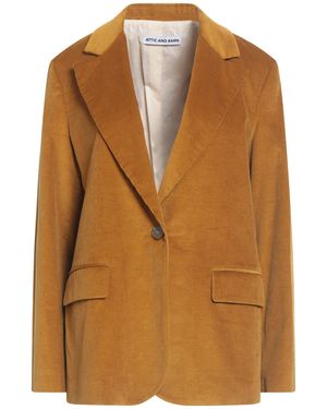 Attic And Barn Blazer Cotton, Modal, Elastane - Brown
