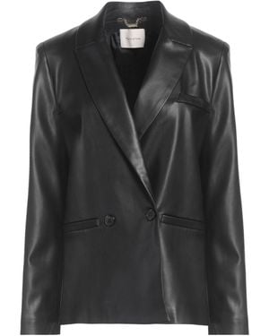 Manila Grace Blazer Polyester, Polyurethane - Black