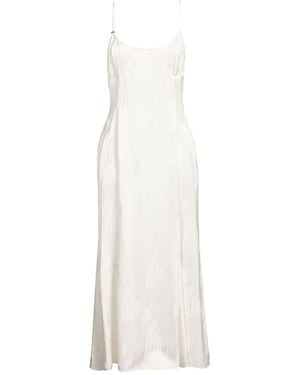The Attico Ivory Maxi Dress Viscose - White