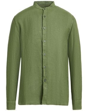 120% Lino Shirt Linen - Green