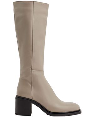 8 by YOOX Knee Boots - White