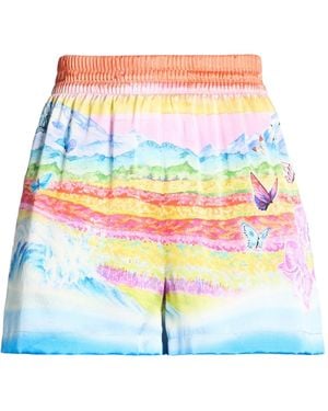 CASABLANCA Light Shorts & Bermuda Shorts Silk - Blue