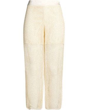 Peserico Trousers Viscose, Polyamide, Silk, Elastane - Natural