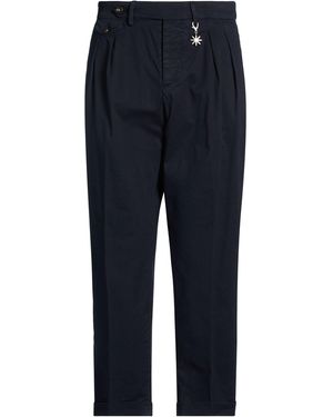 Manuel Ritz Midnight Trousers Cotton, Elastane - Blue