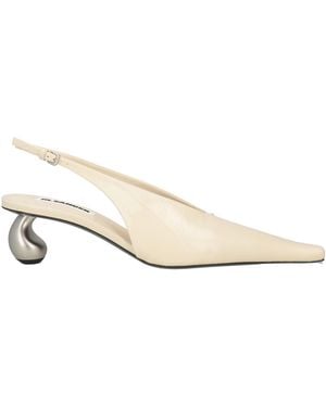 Jil Sander Ivory Pumps Leather - Natural