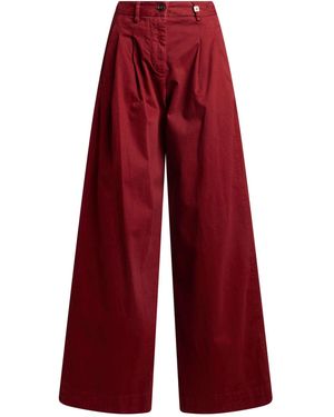 Myths Trousers Cotton, Elastane - Red