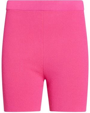 Jacquemus Fuchsia Shorts & Bermuda Shorts Viscose, Polyamide, Polyester - Pink