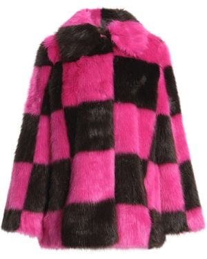 Stand Studio Shearling- & Kunstfell - Pink