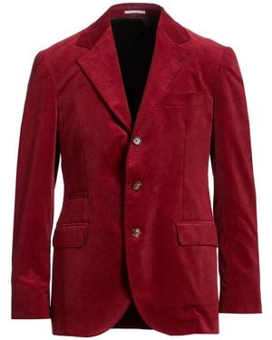 Brunello Cucinelli Blazer Cotton - Red
