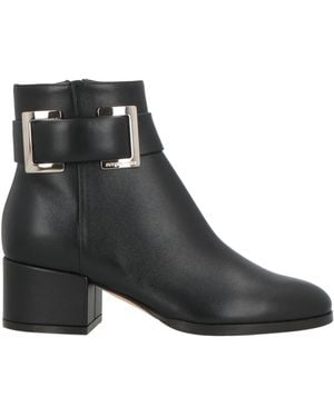 Sergio Rossi Ankle Boots Leather - Black