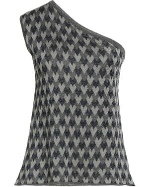 Siyu Top Viscose, Metallic Fiber - Gray