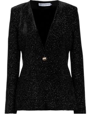 Martinmartin Blazer Viscose, Polyester, Silk - Black