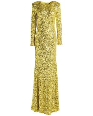 Elisabetta Franchi Maxi Dress Polyester, Elastane - Metallic