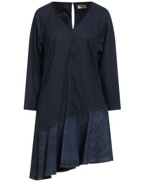 Dixie Mini Dress Polyester, Viscose, Elastane, Cotton - Blue
