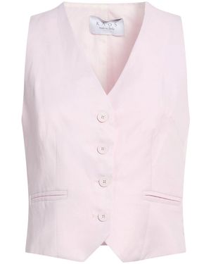 Kaos Tailored Vest Viscose, Linen - Pink
