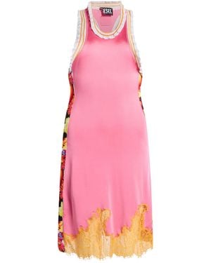 DIESEL Mini Dress Viscose, Elastane - Pink