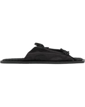 Carlotha Ray Sandals Textile Fibers - Black