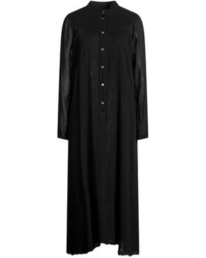 Raquel Allegra Midi Dress Cotton - Black