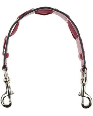 Red(V) Bag Strap - White