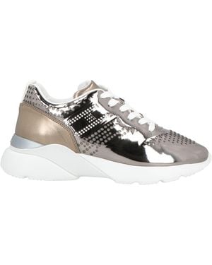 Hogan Trainers Leather, Synthetisches Material - Metallic