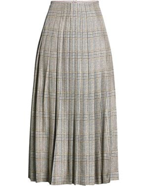 Thom Browne Midi Skirt Silk - Grey