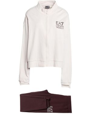 EA7 Ivory Tracksuit Cotton, Polyester - White