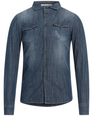 Daniele Alessandrini Denim Shirt Cotton, Elastane - Blue