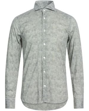 Fedeli Shirt Cotton, Elastane - Gray