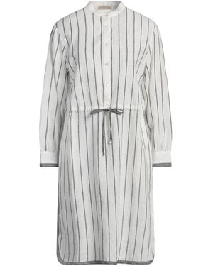 Purotatto Midi Dress Linen, Viscose - White