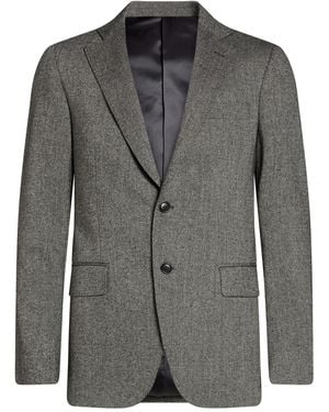 Tombolini Blazer Virgin Wool, Polyamide, Silk - Gray