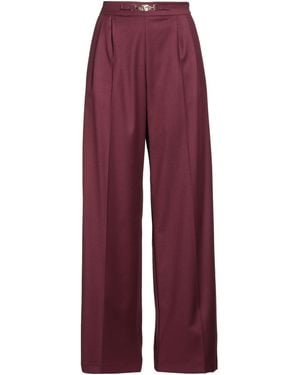 Gaelle Paris Trousers Polyester, Metal, Rayon - Red