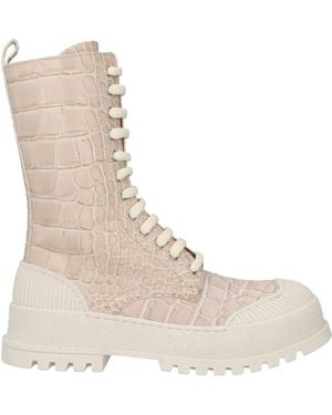 MICH SIMON Ankle Boots Soft Leather - Natural