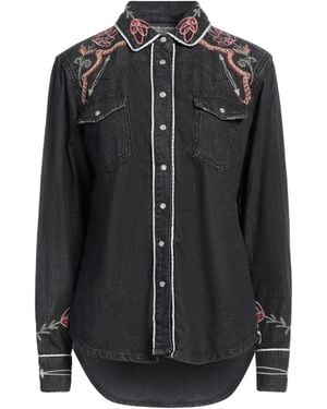 One Teaspoon Denim Shirt Cotton - Black
