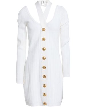 Balmain Robe Courte - Blanc