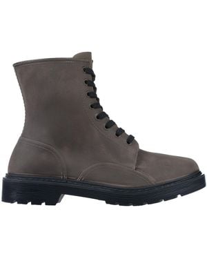 Liviana Conti Dark Ankle Boots Textile Fibers - Brown