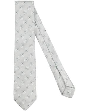 Luigi Borrelli Napoli Light Ties & Bow Ties Silk - White